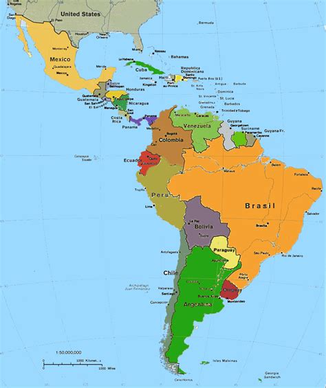 Mapa America Latina 24x7 ComunicaÇÃo