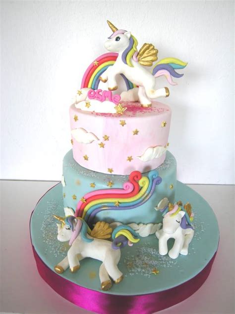 Unicorns Decorated Cake By Torte Decorate Di Stefy By Cakesdecor