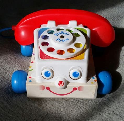 Vintage Fisher Price Toy Phone 1980s Version Childhood Etsy