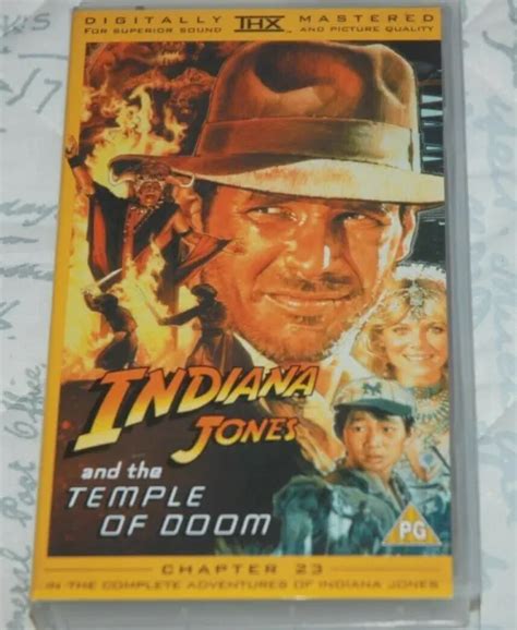 Indiana Jones And The Temple Of Doom Vhs Video Tape Harrison Ford