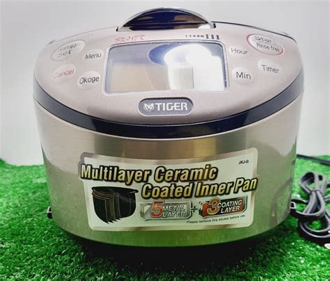 Tiger Corporation JKJ G10U 5 5 Cup Rice Cooker And Warmer Tested Works