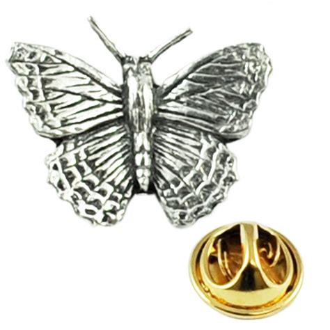 Butterfly Pewter Lapel Pin Badge From Ties Planet Uk