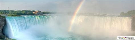 Niagara Falls Rainbow Hd Wallpaper Download