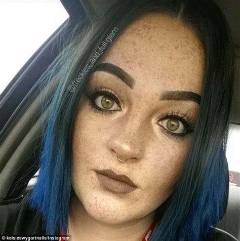 Kelsie Swygart Transforms One Half Of Her Freckled Face To Show The Power Of Make Up Daily