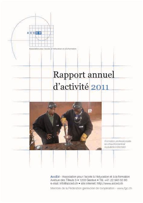 Rapport Annuel Dactivité 2011