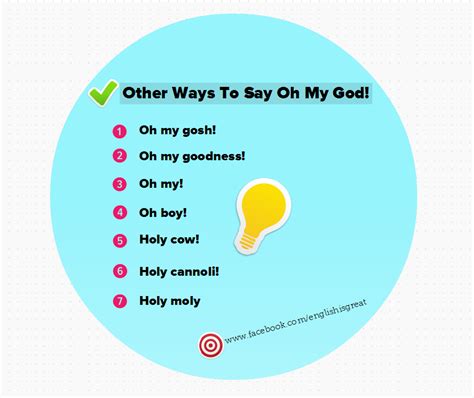 Other Ways To Say Oh My God Other Ways To Say Idioms And Proverbs Pretty Writing