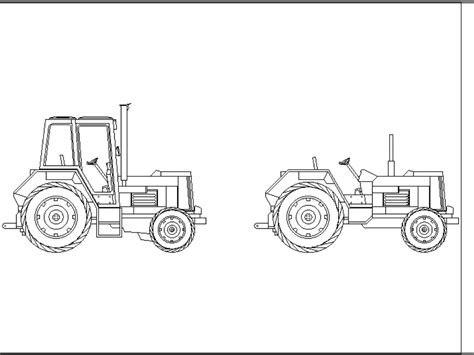 Tractor Agr Cola En Autocad Descargar Cad Gratis Kb Bibliocad