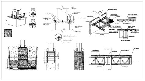 Steel Structure Details V2】★ Cad Files Dwg Files Plans And Details