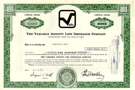 Variable insurance and variable annuities are regulated by. Variable Annuity Life Insurance Company