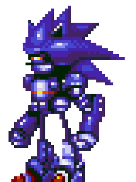 Mecha Sonic Sonic Fan Art Pixel Art Sonic Art