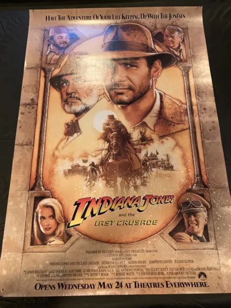 Indiana Jones And The Last Crusade Original Movie Poster Onesheet Picclick