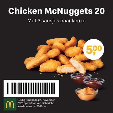 McDonald S Alkmaar 20 Kipnuggets Met Drie Sausjes Voor 5