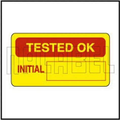 940008 Tested Ok Qc Vinyl Sticker At Rs 135piece Odhav Ahmedabad