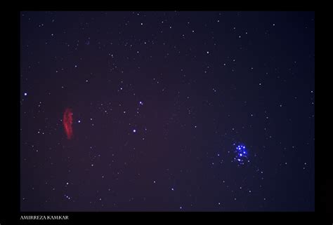 California Nebula And Pleiades Amirreza Kamkar Sky And Telescope