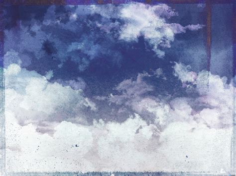 Retro Cloudy Sky Background Psdgraphics