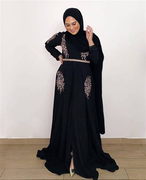 Latest Dubai Style Black Abayas Zahrah Rose Abaya Designs Modern