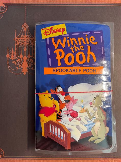 Upcycled Winnie The Pooh Spookable Pooh Vhs Cover Etsy