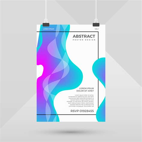 Abstract Shape Gradient Poster Design Vector Template 524980 Vector Art