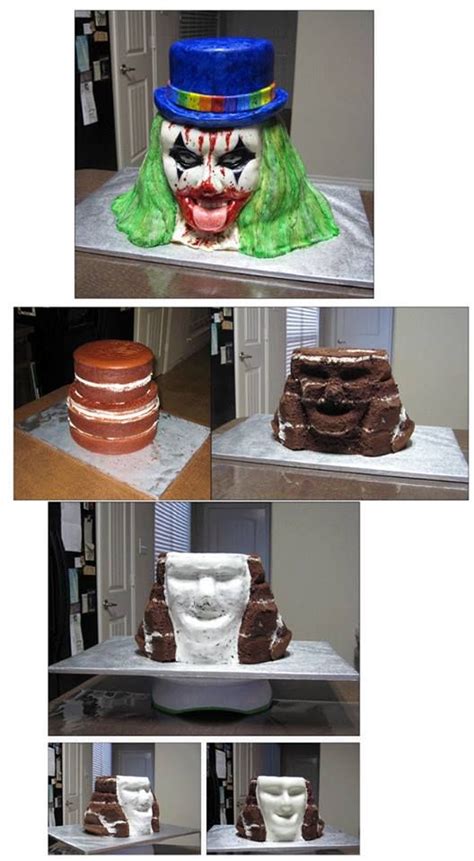 How To Make An Evil Clown Cake Idhow To Make An Evil Clown Cake