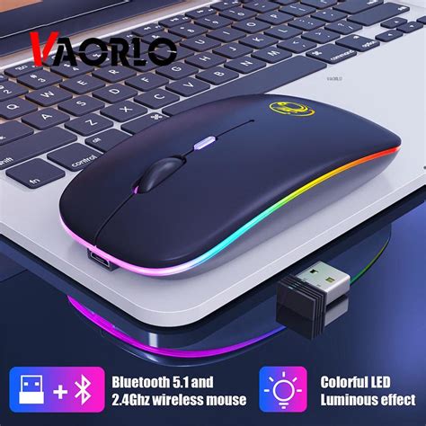 Wireless Mouse Rgb Bluetooth Computer Mouse Silent