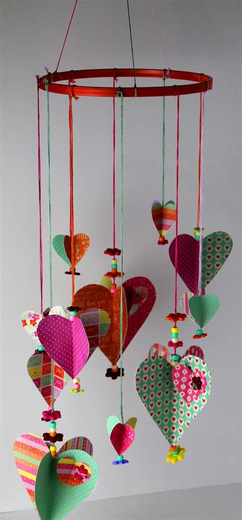 Creative Valentines Day Hanging Hearts Decoration The Crafting Queen