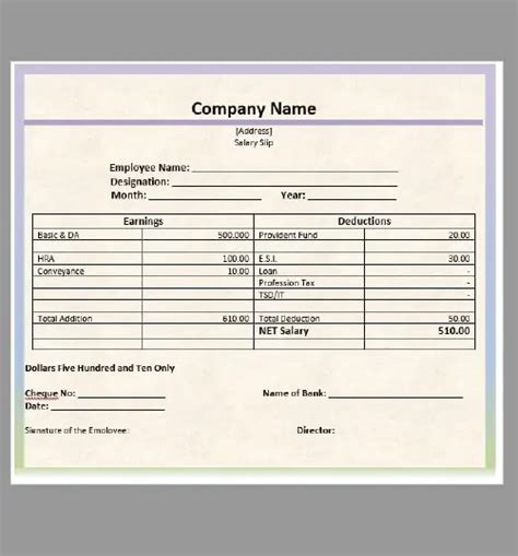 Pack Of 28 Salary Slip Templates Payslips In 1 Click Word Excel Samples