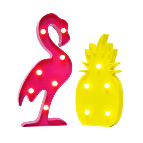 buy acelist luau party decorations flamingos pineapple lights tropical hawaiian themed party