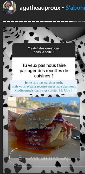 Check spelling or type a new query. Agathe Auproux très fière d'avoir excellé en cuisine pour ...