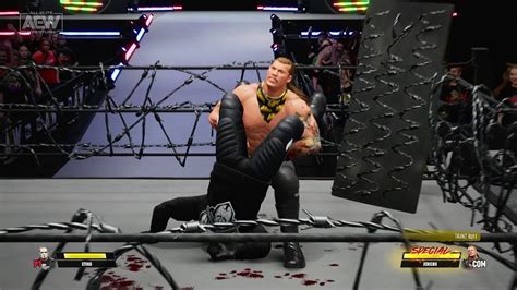 Aew Fight Forever Barbed Wire Deathmatch Sting Vs Chris Jericho Youtube