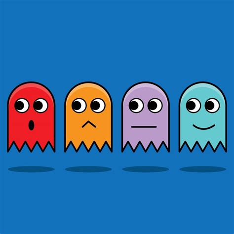 The Illustration Of Pacman Ghost 21884924 Vector Art At Vecteezy