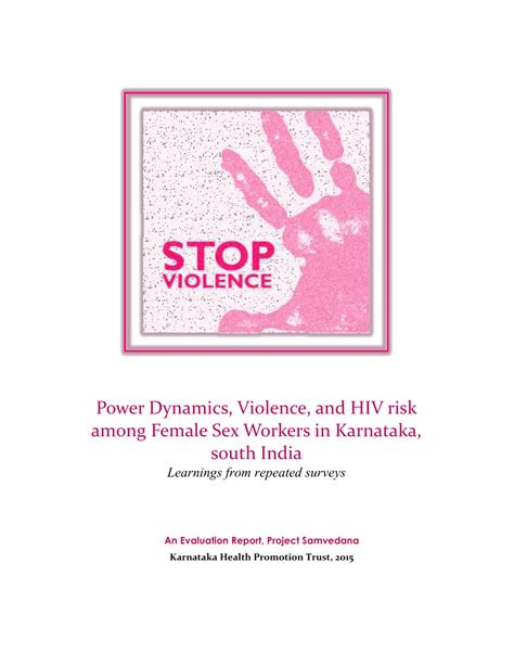 pdf power dynamics violence and hiv risk among female sex workers in karnataka south india