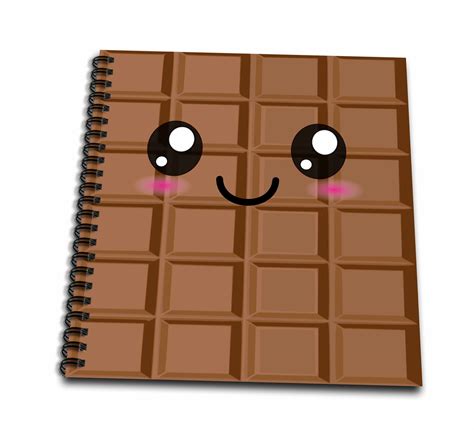 3drose Kawaii Happy Milk Chocolate Bar Cute Smiley Foods