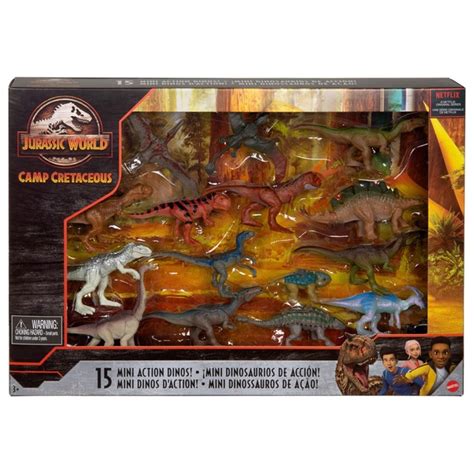 Jurassic World La Colo du Crétacé Coffret de 15 Mini Dinosaures