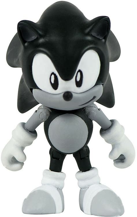 Sonic The Hedgehog Classic Sonic 3 Action Figure Black White Deco Tomy