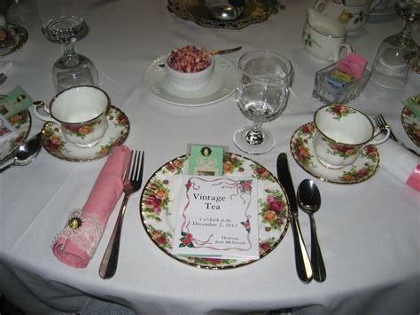 Vintage Tea Table Setting Rem