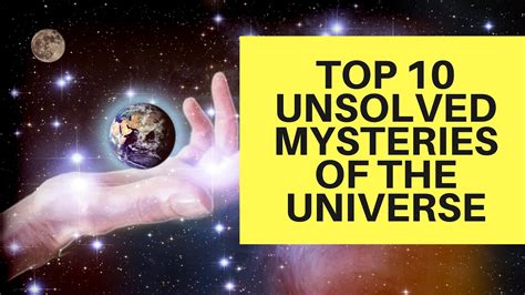 Top 10 Unsolved Mysteries Of The Strange Universe Youtube