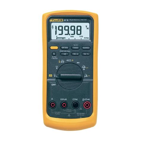 Analog multimeters were used a lot in the past, with a terminals in multimeter. FLUKE INDUSTRIAL TRUE RMS MULTIMETER 87V | Multimeters ...