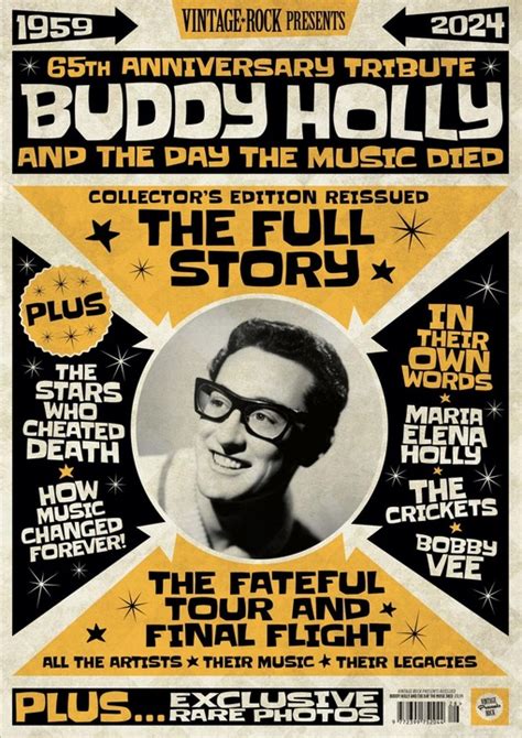 Vintage Rock Presents Issue 28 Buddy Holly And Day The Music Died Free Magazines And Ebooks
