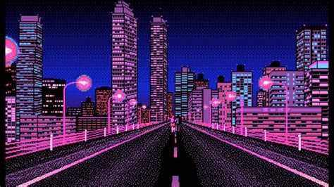 Odaiba Love Story Aloe Island Posse Pixel City Desktop Wallpaper