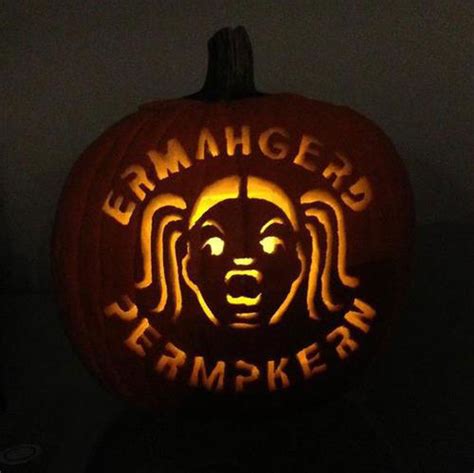 Ermahgerd Permpkern Pumpkin Carving Art Know Your Meme