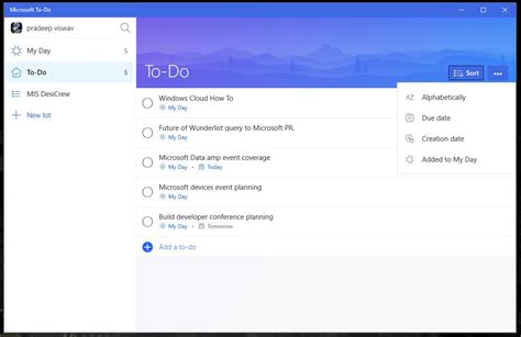 Remember the milk does the basics of task and list creation. Microsoft To-Do list app now available for Android, iOS ...