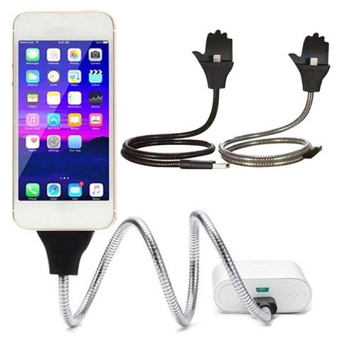 Flexible Usb Charger Phone Stand For Iphone 6 7 For Samsung Android