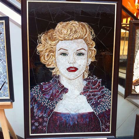 Marylin Monroe Stained Glass Mosaic
