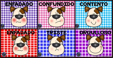 Tarjetas Emociones Perritos Modelo Portada Imagenes Educativas