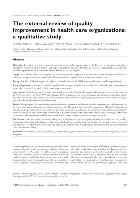 Using Diagrams For Quality Improvement In Health Care
