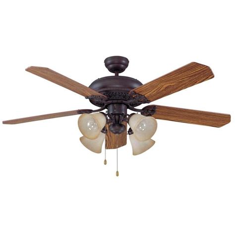 Craftmade Manor 52 In Aged Bronze Brushed Indoor Ceiling Fan With Light