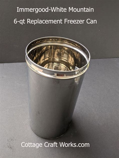 White Mountain Freezer Replacement Stainless Steel Can