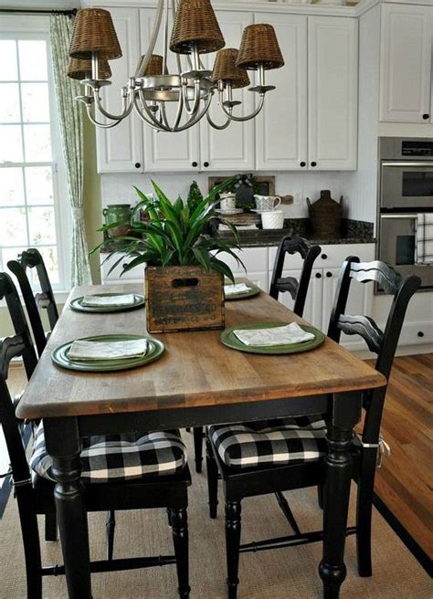 Add plaid in the dining room with slip covered chairs. Buffalo Check Dining Chairs - Dining room ideas