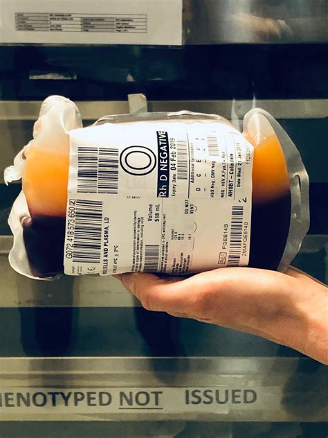 New product combining blood and plasma in one bag saves lives - NHS