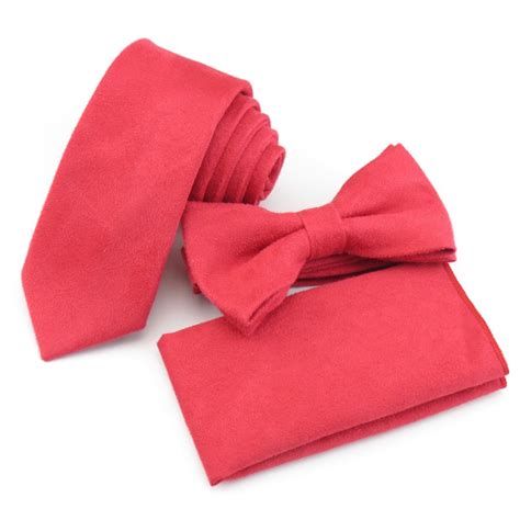 mantieqingway 2017 mans tie suede solid color necktie gravatas corbatas pocket square bow tie